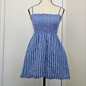 Blue and White Striped Sundress